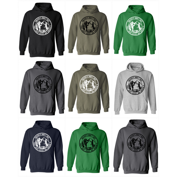 Golf Hoodie Golfers Don't Diet On Greens Funny Man Putting Golfing Sweatshirt - Picture 2 of 13